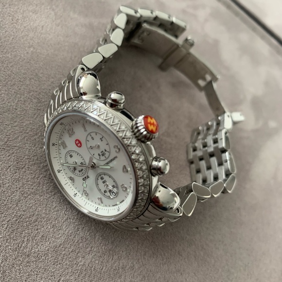 Michele CSX 36 Diamond Bezel Chronograph Watch - Picture 7 of 17